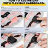 Adjustable Ankle Weights for Women Men 1 Pair 2 4 6 8 10 LBS Leg Weights Hand Arm Wrist Weights with Removable Weight, 1-5 LB Each Ankle Strength Training Weight for Physical Therapy Gym Fitness Walking Running