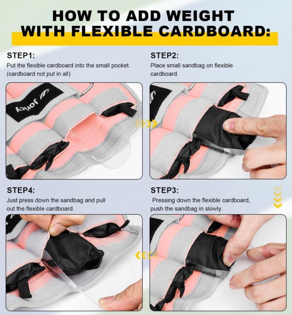 Adjustable Ankle Weights for Women Men 1 Pair 2 4 6 8 10 LBS Leg Weights Hand Arm Wrist Weights with Removable Weight, 1-5 LB Each Ankle Strength Training Weight for Physical Therapy Gym Fitness Walking Running