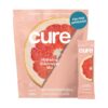 Cure Hydrating Plant Based Electrolyte Mix | Powder for Dehydration Relief | Made with Coconut Water | No Added Sugar | FSA & HSA | Vegan | Paleo Friendly | Pouch of 14 Packets - Grapefruit