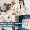 12 Calming Corner Classroom Posters (10x14) - Feelings Wheel Chart & Emotions Poster For Kids, Calm Down Corner Supplies For Therapy Office Decor, Mental Health Wall Decorations For Preschool