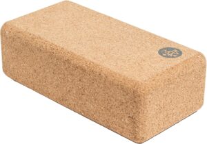 Manduka Yoga Block - Fine-Grain Cork Block, Yoga Equipment, Home Gym Accessory, Pilates Tool, Lightweight for Travel, Extra Firm Workout Accessory with Comfortable Edges