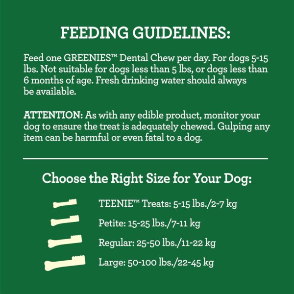 Greenies Aging Care TEENIE Natural Dental Care Dog Treats, 27 oz. Pack (96 Treats)