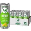 V8 +SPARKLING ENERGY Lemon Lime Energy Drink, Made with Real Vegetable and Fruit Juices, 11.5 FL OZ Can (Pack of 12)