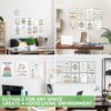 12 Pcs Mental Health Posters, Therapy Office Decor, Counseling Office Must Haves, School Counselor Supplies, Mental Health Gifts, Inspirational Posters Positive Quotes Wall Decor Classroom for Home
