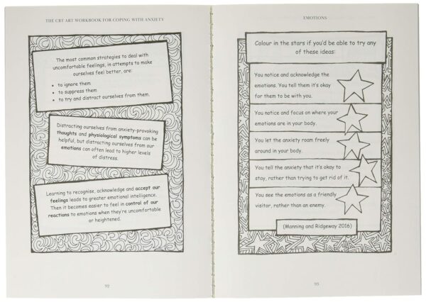 The CBT Art Workbook for Coping with Anxiety (CBT Art Workbooks for Mental and Emotional Wellbeing)