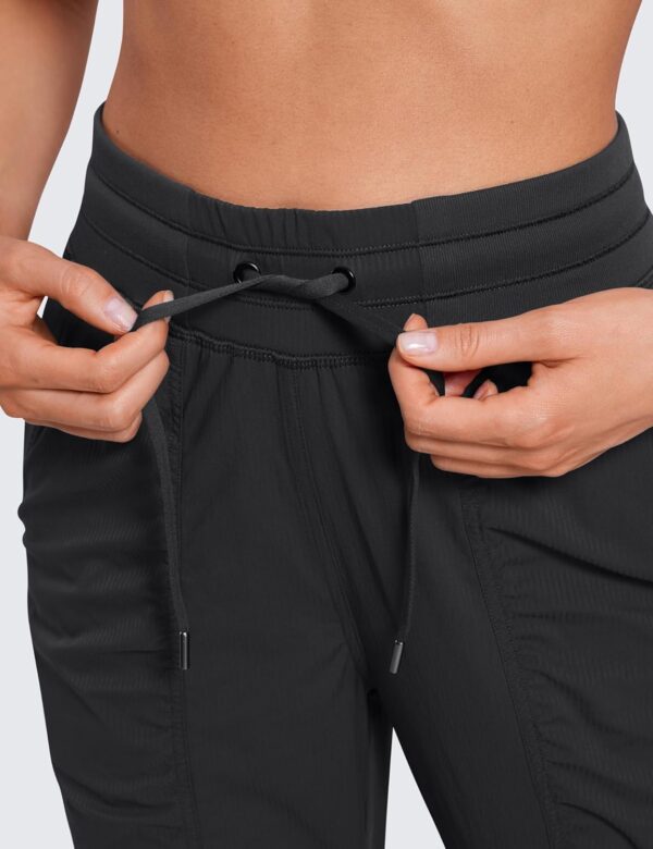 CRZ YOGA Lightweight Workout Joggers for Women, High Waisted Outdoor Running Casual Track Pants with Pockets