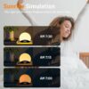 Sound Machine White Noise Machine with 25 Soothing Sounds, 17 Night Lights, 5W Stereo Bluetooth Speaker, Sleep Timer, Wake Up Light Sunrise Alarm Clock for Bedrooms, Ideal Gift for Baby, Kids, Seniors