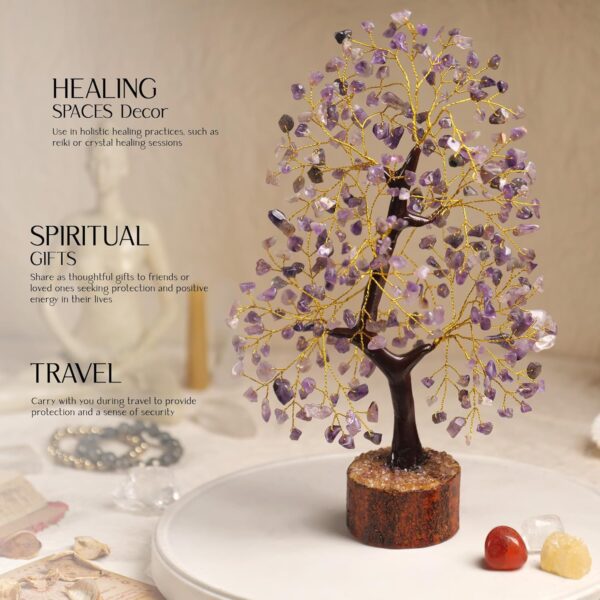 Amethyst Tree, Crystal, Tree of Life, Feng Shui, Money Tree, Gifts for Women, Room Decor, Desk Accessories, Rock Stones, Healing Crystals, Meditation Accessories