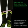 Got a Grip Premium Womens Neon Striped Grip Socks for Pilates, Barre, & Yoga, Socks for Women
