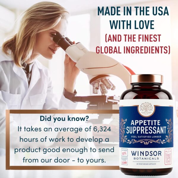 Appetite Suppressant for Weight Loss - Garcinia Cambogia, Glucomannan Appetite Control Supplements and Metabolism Booster for WeightLoss - Lose Weight Fast for Women and Men - 60 Veggie Diet Pills