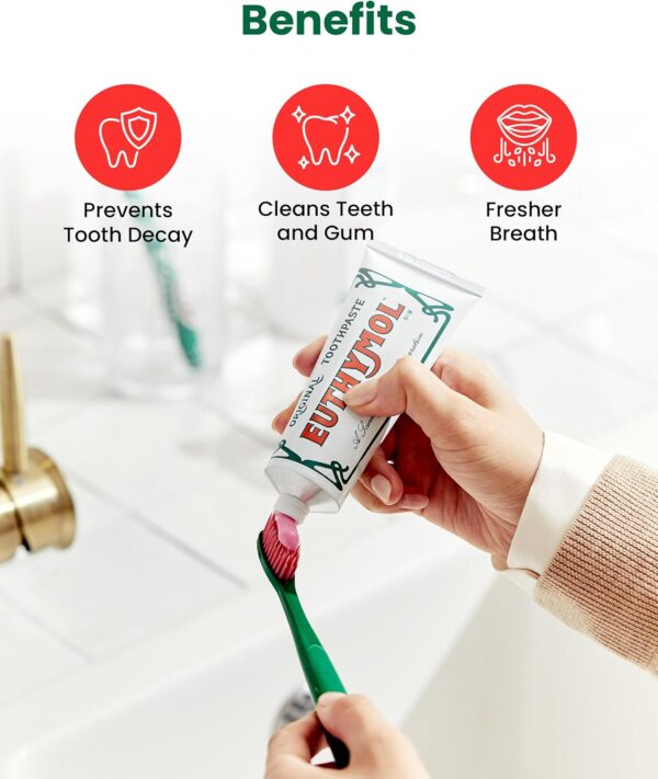 Euthymol Toothbrush (Regular, 6 Count) - Standard-Sized, Curved Soft Bristles for Sensitive Teeth, Gums. Effective, Gentle Cleaning for Entire Family.