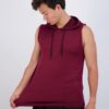Real Essentials 3 Pack: Mens Dry-Fit Active Hooded Tank Top - Workout Sleeveless Hoodie Drawstring (Available in Big & Tall)