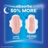 Always Infinity Feminine Pads for Women, Size 5 Extra Heavy Overnight, with wings, unscented, 22 Count x 3 Packs (66ct Total)