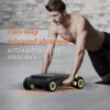 WONDER CORE Slide Fit, Ab Roller Board with 4 Wheels, Automatic Rebound Abdominal Wheel for Core Workout, Ab Exercise Equipment, Abdominal Exerciser, Heroboard Fitness Rolling Board with Knee Pad