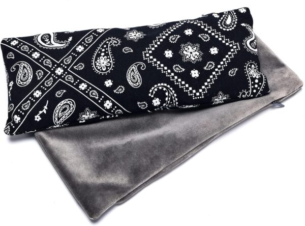 Lavender Eye Mask for Sleeping - Weighted Eye Pillow Heated for Headache, Sinus, Dry Eyes Relief, Moist Heat Eye Compress for Yoga, Meditation - Relaxation Gifts for Women