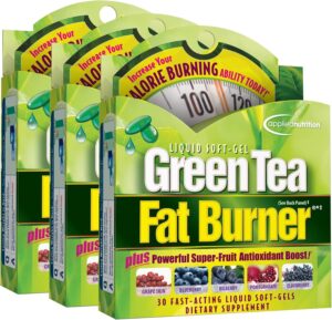 Applied Nutrition Green Tea Fat Burner 30 Soft Gels (Pack of 3)