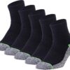 Kodal Copper Infused Quarter Socks Improve Foot Health Odor Control with Moisture Wicking Durable Comfortable Fit (4/5 Pairs)
