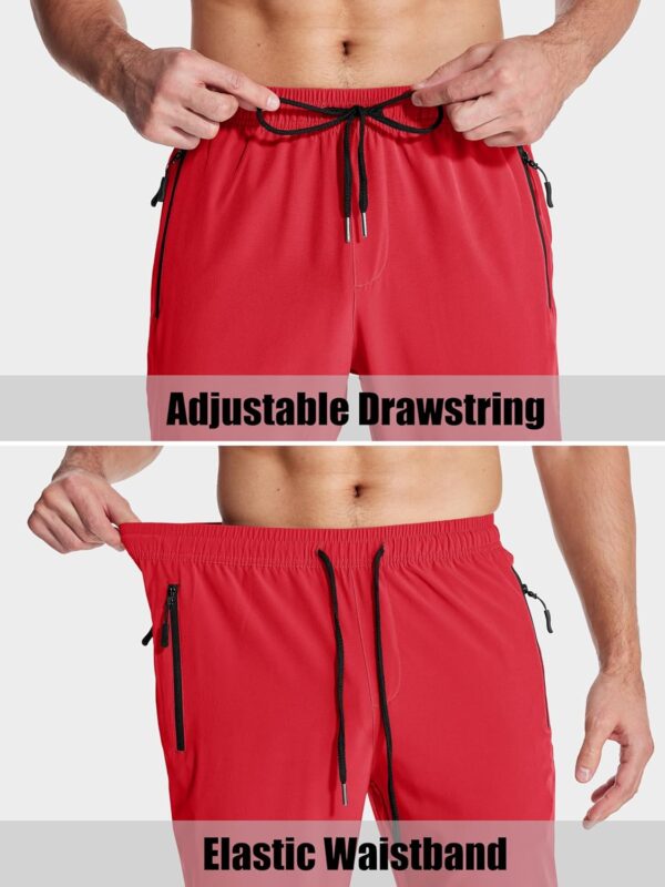 MAGCOMSEN Mens Hiking Pants Quick Dry Lightweight Water Resistant Outdoor Pants with 3 Zipper Pockets