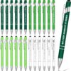 Outus 24 Pieces Mental Health Awareness Message Pens Bulk Inspirational Retractable Ballpoint Green Awareness Pens Mental Health Gifts for Nurse Office Charity Items