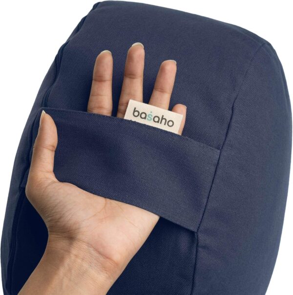 Meditation Cushion | WHEEL Zafu Meditation Cushion with Removable Washable Cover | Certified Organic Cotton Meditation Cushions | Buckwheat Hulls Cushion Meditation Pillow