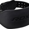RDX Weight Lifting Belt Gym Fitness, Cowhide Leather, 4” 6” Padded Lumbar Back Support, 10 Adjustable Holes, Weightlifting Powerlifting Bodybuilding Deadlift Squat Workout Strength Training, Men Women