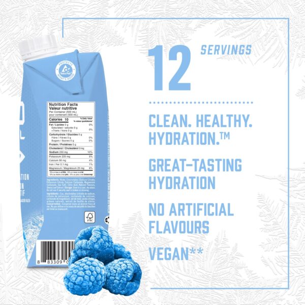 BioSteel Sports Drink, Great Tasting Hydration with 5 Essential Electrolytes, Blue Frost Flavor, 16.7 Fluid Ounces, 12-Pack