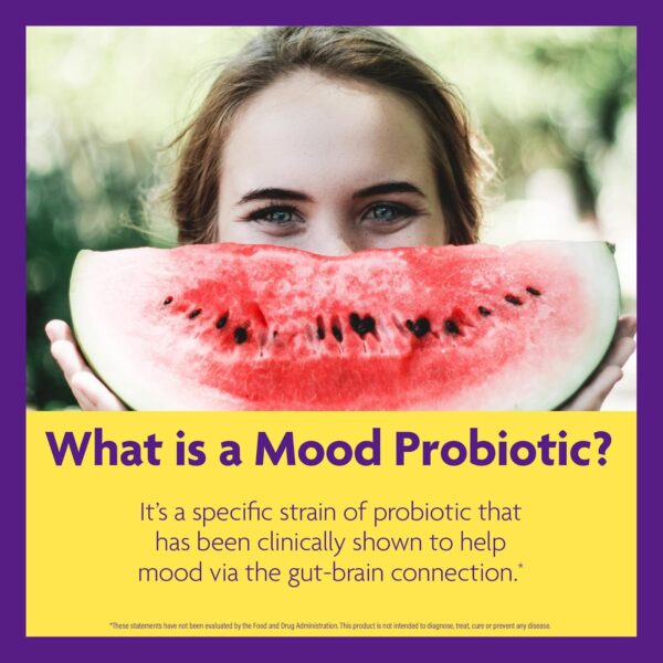 InnovixLabs Mood Probiotic Supplement - Clinically Studied Digestive & Mood Probiotics for Women and Men with Lactobacillus helveticus Rosell-52ND & Bifidobacterium longum Rosell-175, 60 Capsules