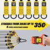 Resistance Bands, 350lbs/450lbs Heavy Exercise Bands with Handles, Workout Bands Set for Working Out Men, Fitness Weight Bands for Strength Training, Stretching, Slim, Physiotherapy