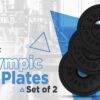 Logest Pair Olympic Plates - Barbell Weights Set of 2 Weight Plates for Olympic Bars Perfect for Strength Training Plates Exercise Balance Increase Available in 2.5LB 5LB 10LB Weight Plate