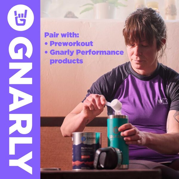 Gnarly Nutrition Creatine Powder - Creapure, Vegan Supplement, NSF Sport Certified, Optimized Recovery, Sports Nutrition, 5g Creatine Monohydrate, Unflavored (15.87oz)