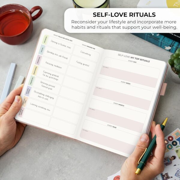 Clever Fox Self-Love Journal – Guided Self-Discovery Log for Self-Care, Reflection & Self-Help, Mental Health, Gratitude & Mindfulness (Rose Gold)