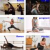 Tamlien Yoga & Pilates Grip Socks - Non-Slip, Barefoot, Pregnant-Friendly Crew Socks for Yoga, Barre & Sports