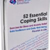 Mind Brain Emotion 52 Essential Coping Skills Cards - Self Care Exercises for Stress and Social Anxiety Relief - Resilience, Emotional Agility, Confidence Therapy Games for Teens, Adults