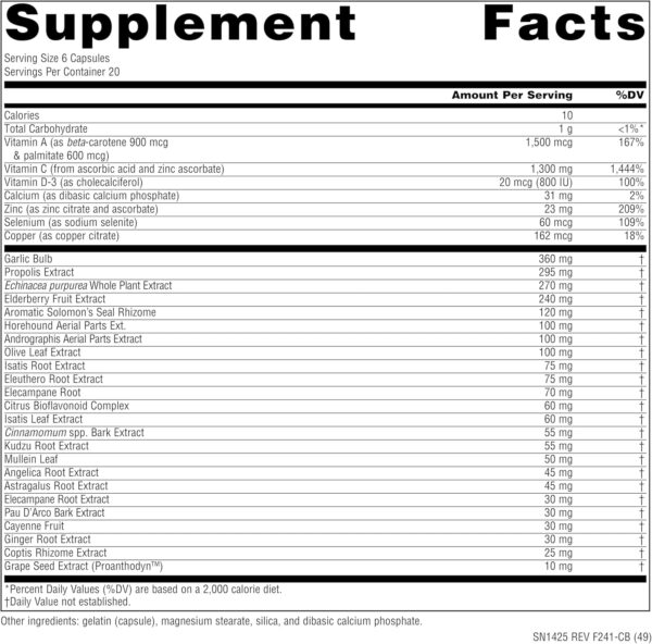Source Naturals Wellness Formula Bio-Aligned Vitamins & Herbal Defense for Advanced Immune Support* - Dietary Supplement & Immunity Booster - 120 Capsules