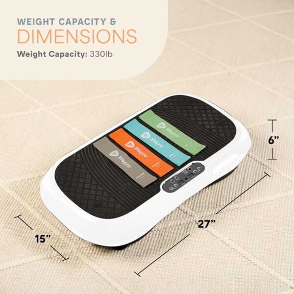 81zuB0dUBgL._AC_SL1500_.jpg Lifepro Waver Vibration Plate Exercise Machine – High-Intensity Vibration for Muscle Activation, Full-Body Workout Vibrating Platform with Loop Bands, Fitness Equipment for Strength Toning & Fat Loss