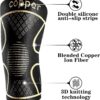 Copper Knee Braces for Knee Pain Women and Men (2 Pack), Knee Compression Sleeve for Arthritis, ACL, Meniscus Tear, Joint Pain Relief, Knee Support for Working , Running, Weightlifting, Fitness(XL)