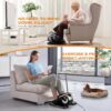 Zakle Under Desk Elliptical Machine, Ellipse Leg Exerciser w/Remote Control & 12 Adjustable Speeds, Noiseless Ellipse Leg Exerciser, Fully Assembled Elliptical Training Machine