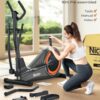 Niceday Elliptical Machine, Elliptical Exercise Machine for Home with Hyper-Quiet Magnetic Driving System, Elliptical Trainer with 15.5IN-18IN Stride, 16 Resistance Levels, 400LBS Loading Capacity