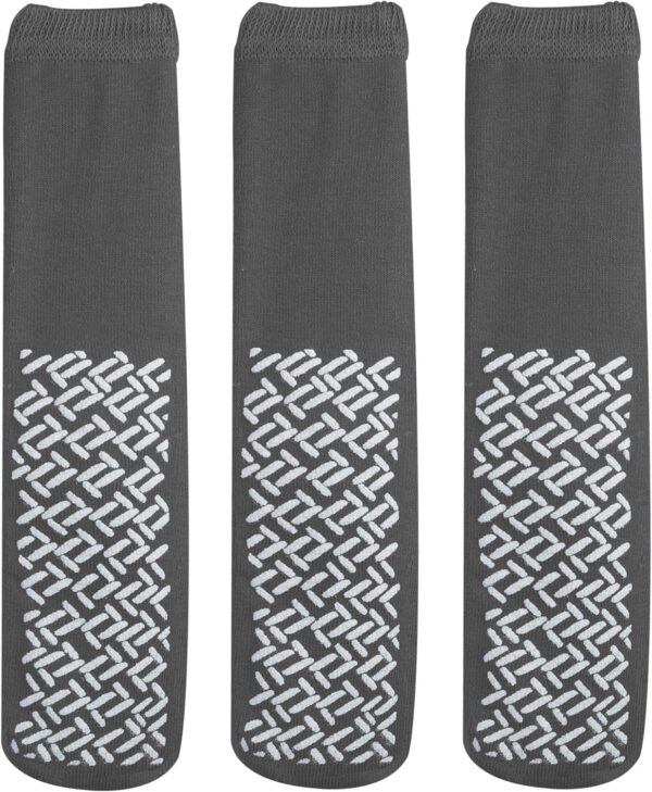 NOBLES HEALTH CARE PRODUCT SOLUTIONS Pack of 3 Pairs - XXXL Wide Non-Skid Slipper Socks for People W/Swollen feet Diabetes