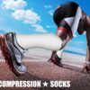 CHARMKING 3 Pairs Open Toe Compression Socks for Women & Men Circulation 15-20 mmHg is Best Support for All Day Wear