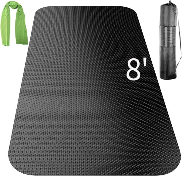 910BrSFWu-L._AC_SL1500_.jpg Large Exercise Mat,Exercise Equipment Mat,Treadmill Mat, Exercise Bike Mat, Workout Mats for Home Gym Mats Gym Flooring Rubber Workout Mat Fitness Mat Large Yoga Mat Cardio Mat for Weightlifting, Jump Rope, Non-slipping