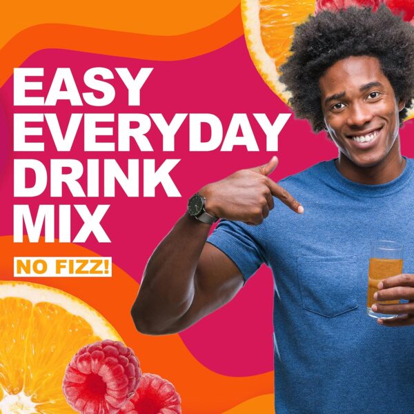 Super C Singles to Go Powder Packets, Water Drink Mix, Variety Pack, Orange, Raspberry & Pink Lemonade, On-The-Go, 30 Count