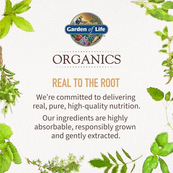 Garden of Life Organics Plant Calcium Supplement Made from Whole Foods with Magnesium, Vitamin D as D3, and Vitamin K as MK7, Gluten-Free - 30 Day Count