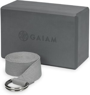 Gaiam Yoga Block - Supportive Latex-Free Eva Foam - Soft Non-Slip Surface with Beveled Edges for Yoga, Pilates, Meditation - Yoga Accessories for Stability, Balance, Deepen Stretches