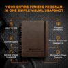 SaltWrap Daily Fitness Planner Workout Planner & Log Book, Exercise Gym Notebook Wellness, Health, Nutrition, and Food Plan Tracker, Weight Loss Goal Tracking (Daily + Weekly Logs)
