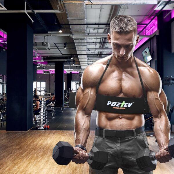 Arm Blaster for Biceps & Triceps Dumbbells Barbell Curl Bar Bicep Blaster for Bodybuilding Muscle Builder Strength Training Bicep Curls Isolator Workout Equipment Weight Lifting Support for Big Arms