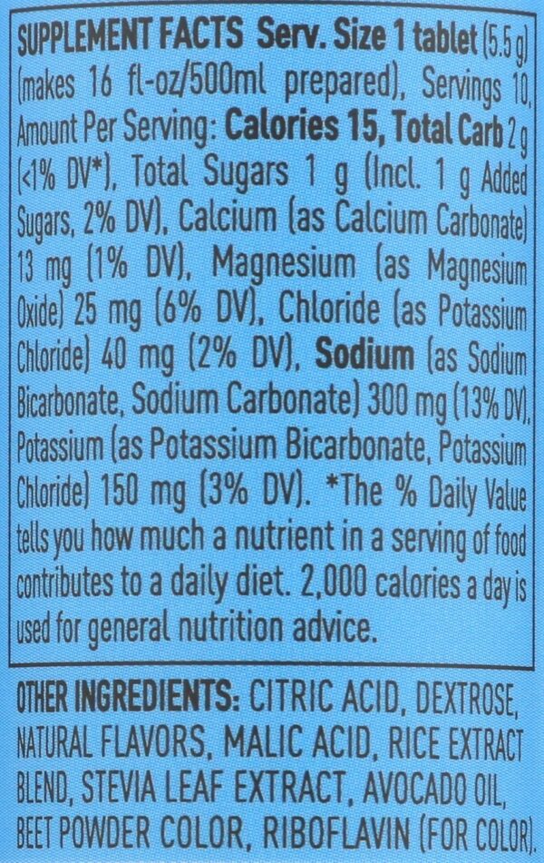 Nuun BEV TUBE TB, blue, Citrus Fruit, 10 Count