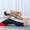 Leewadee Yoga Block – Floor Cushion for Yoga Practice, Meditation Seat Cushion for Workouts Filled with Kapok