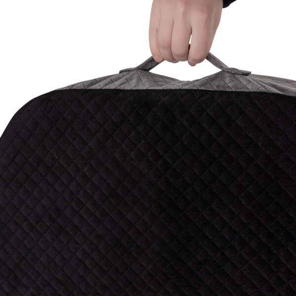 Kolbs Extra Large Seat Cushion | Stylish Plush Velvet Cover | X-Large Memory Foam for Office Chair, Floor Pillow | Cushion Back Pain Coccyx Pain Relief | Carry Handle (Extra Large)