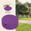 Retrospec Sedona Zafu Meditation Cushion Filled w/Buckwheat Hulls - Yoga Pillow for Meditation Practices - Machine Washable 100% Cotton Cover & Durable Carry Handle, Round
